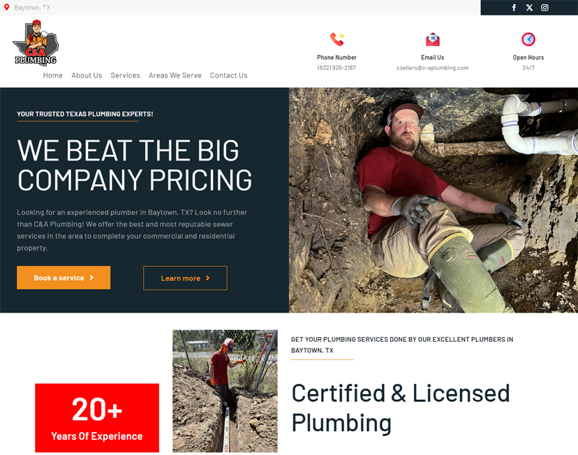 ca-plumbing Website Design Redesign