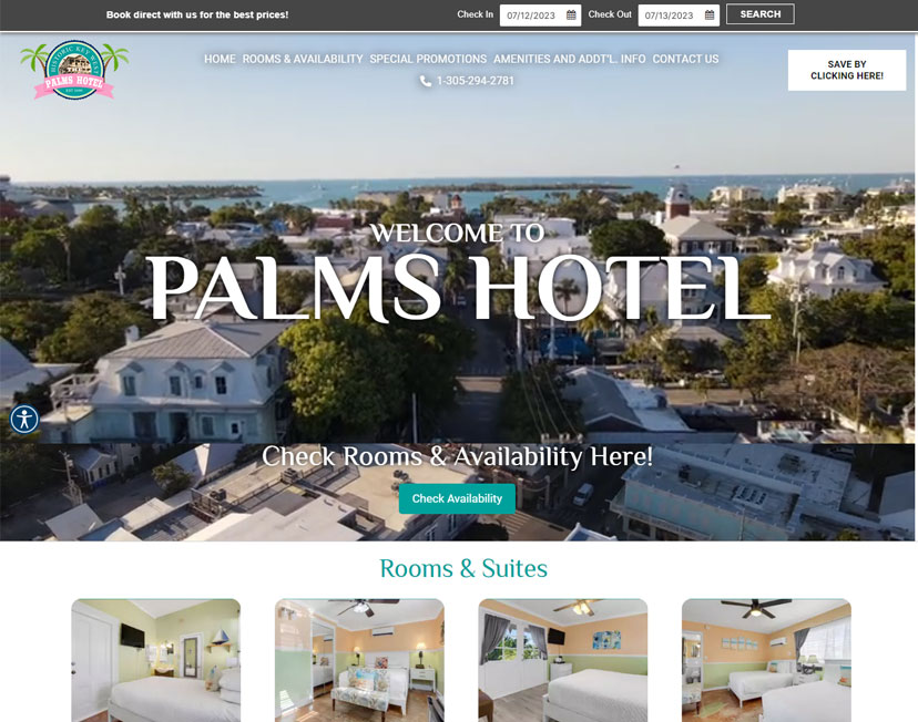 palms Website Design Redesign